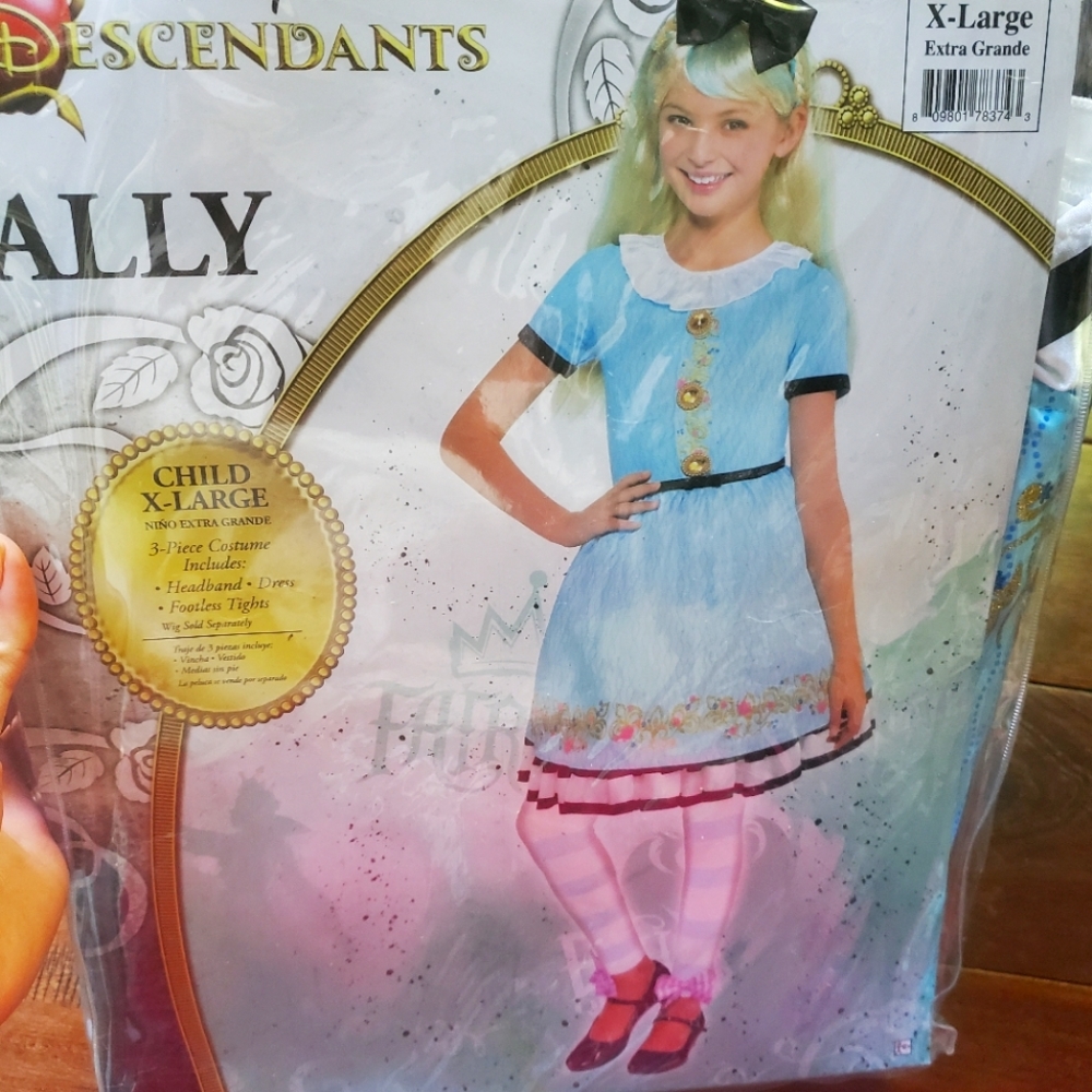 Ally from descendants kids xl costume size 14-16 fits women's xs new nev…